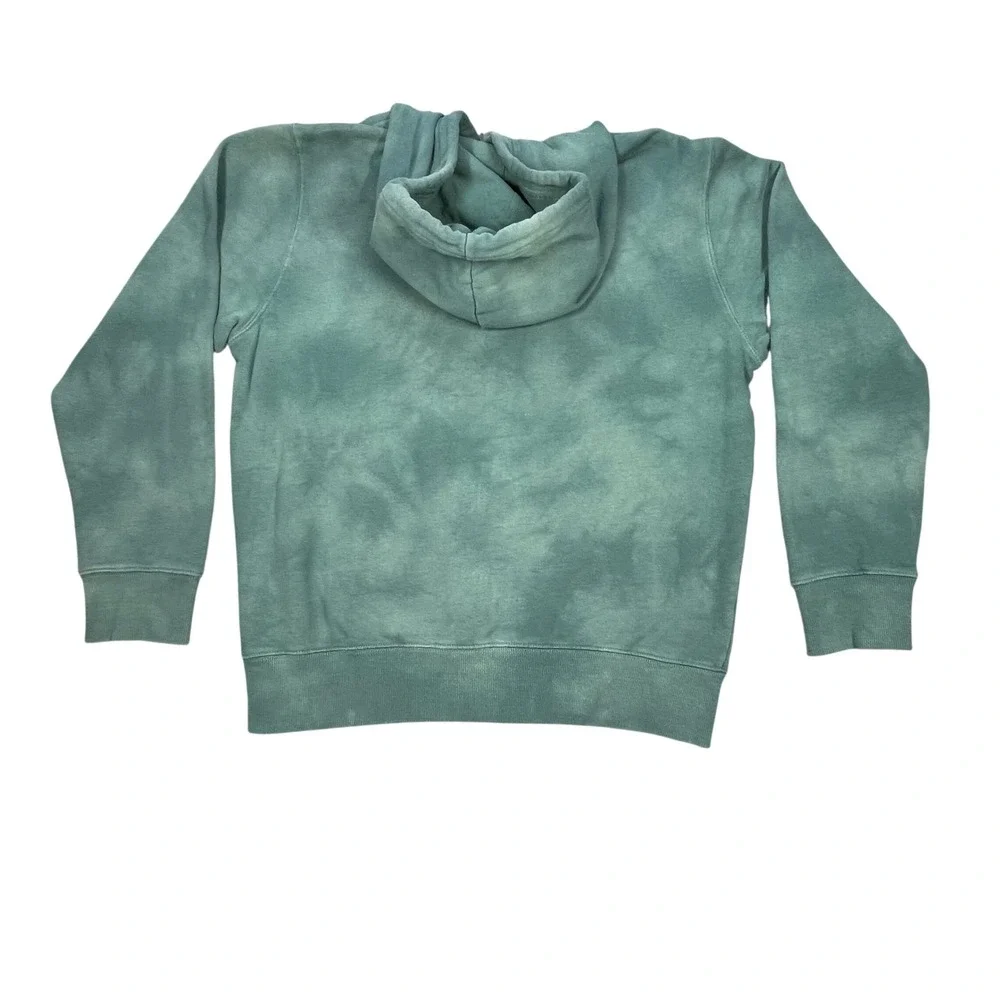 True Religion Green Acid Wash Glitter Buddha Hoodie Mens Size Large